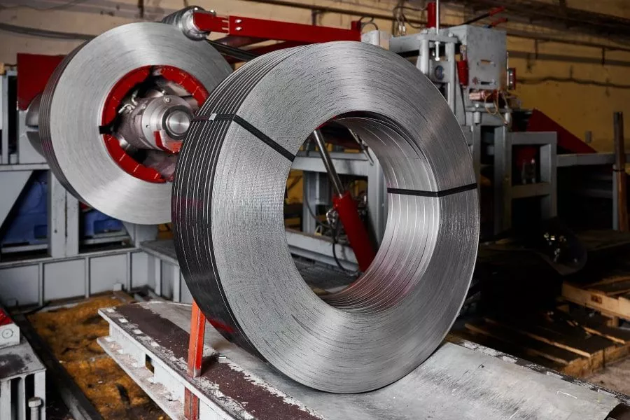 Лента стальная оцинкованная 3.00х580-590 сталь 08 Zn 80- 100-140 ГОСТ 14918/52246